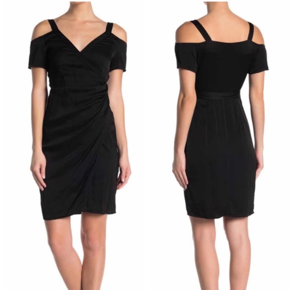 AllSaints Cadia Cold Shoulder Cut Out Dress